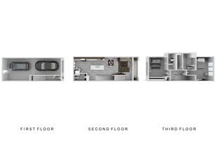 2x2.5 Tandem Garage 283 floor plan