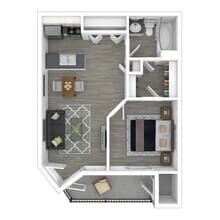 1x1-684 2051 floor plan