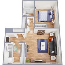 Parker 1-220 floor plan