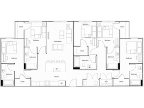 E1 Private floor plan