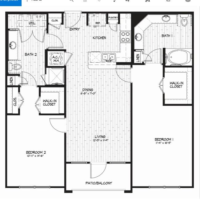 B3 - Harbor Shores I 1405 floor plan