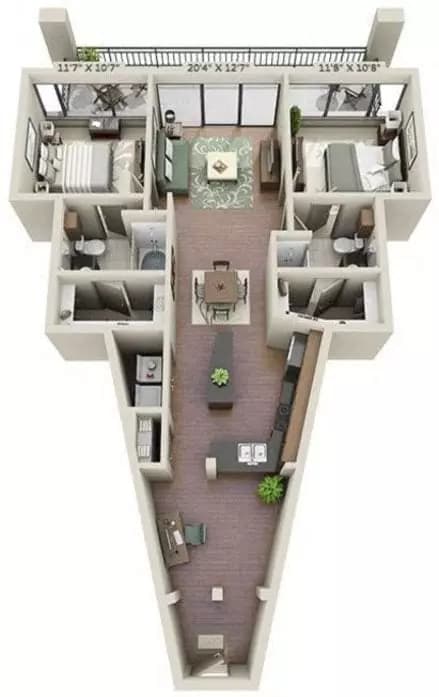 Unit 2231 2231 floor plan