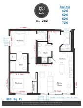C1 626 floor plan