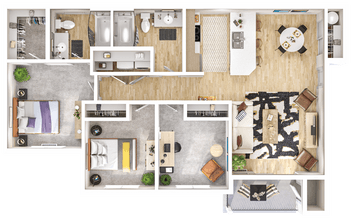 D1 A406 floor plan