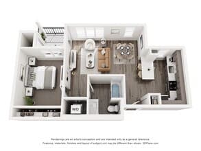 1X1 - A1 D-201 floor plan