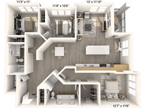 C1 443 floor plan