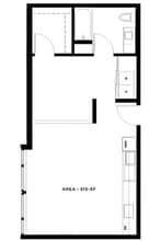 Open 1 Bed, 1 Bath - Apt A 514 floor plan