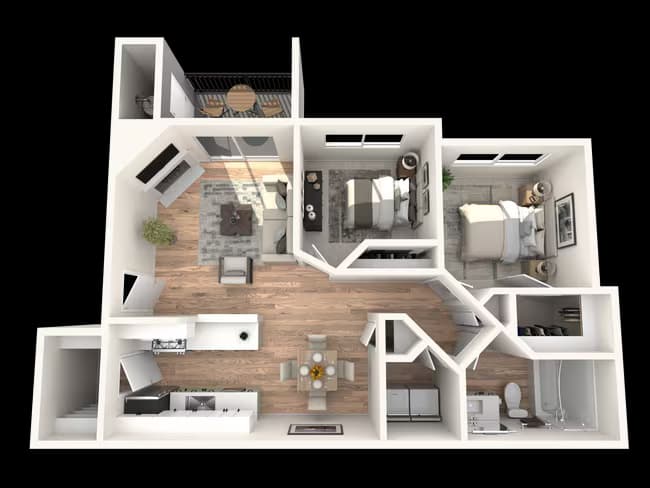 2x1 C308 floor plan