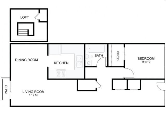 1x1 12-102 floor plan