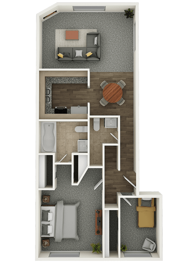 2x2 22-109 floor plan