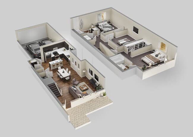 CYRENE 3 BED 2.5 BATH 2613H floor plan