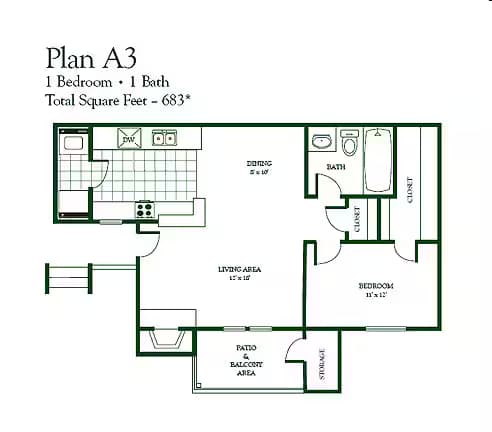 Unit 1307 1307 floor plan