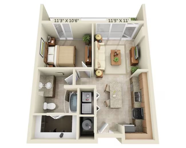 Unit 307 507 floor plan