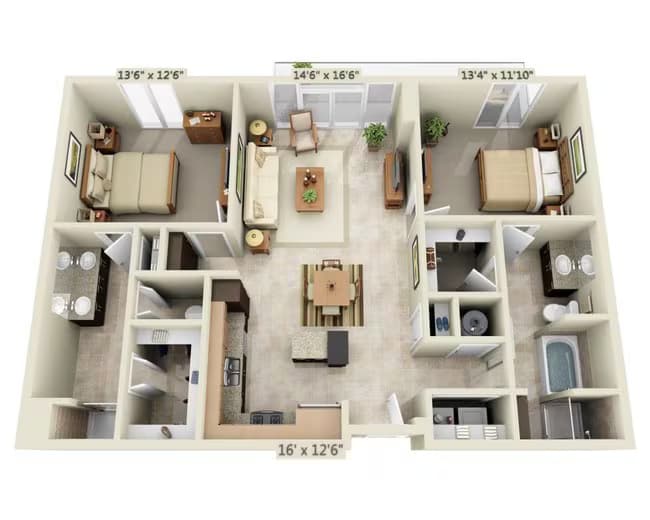 Unit 1053 1053 floor plan