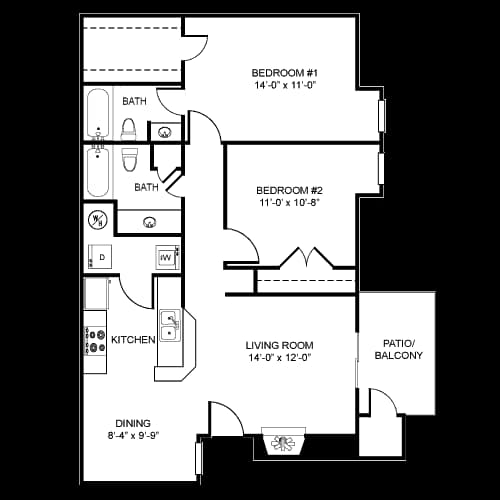 Unit 526 404 floor plan