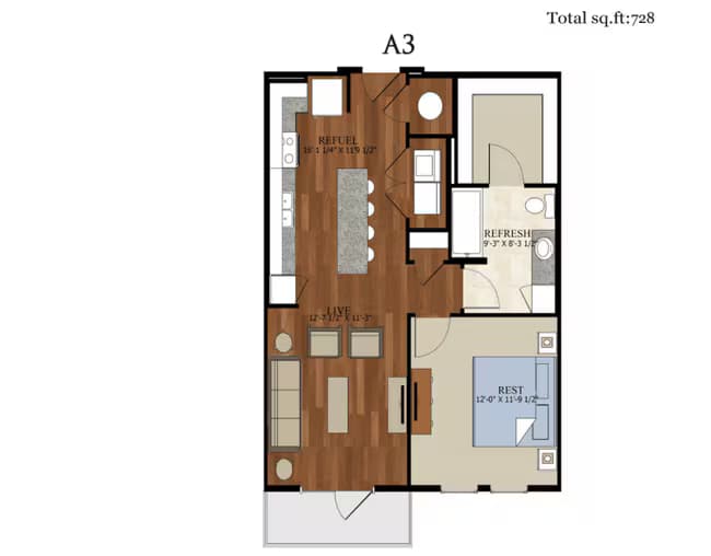 Unit 5110 5110 floor plan