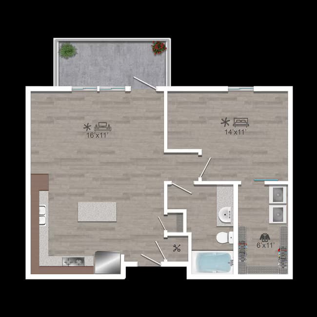 Unit 5428 5428 floor plan
