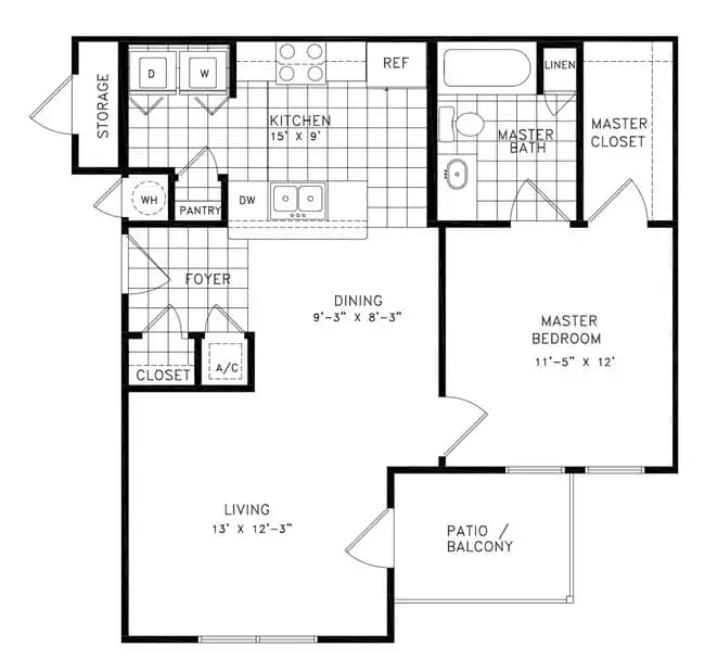 Unit 7107 8302 floor plan