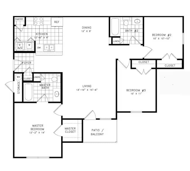 Unit 5108 6108 floor plan