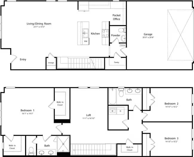 Unit 17-708 17-708 floor plan