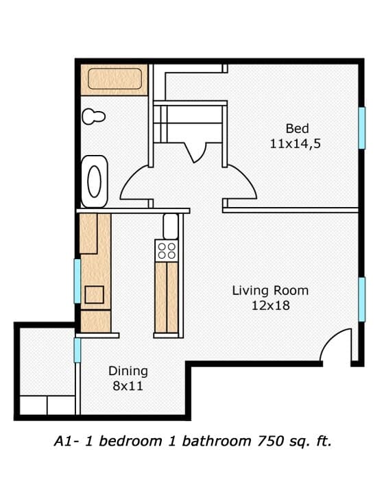 Unit 220 207 floor plan