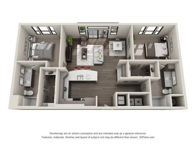 Unit 2-235 2-235 floor plan