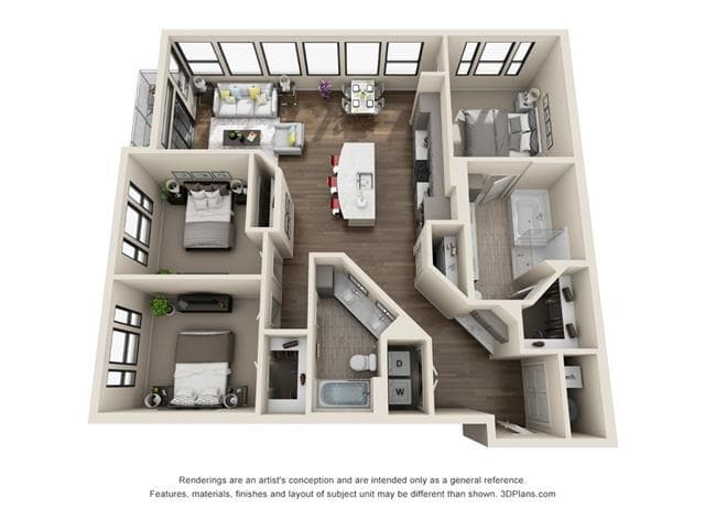 Unit 2-325 2-125 floor plan