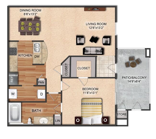 A2 734 floor plan
