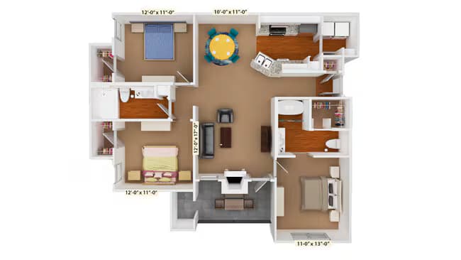 Unit 1528 1528 floor plan