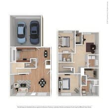 2 Bedroom - B3 1006 floor plan