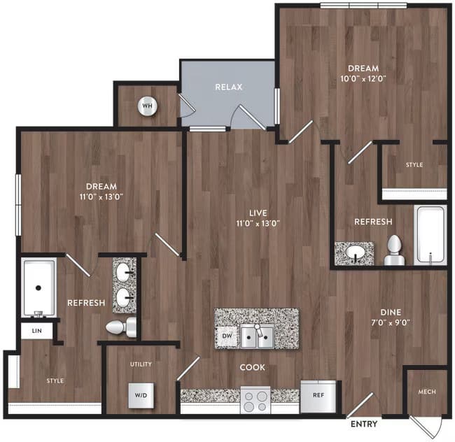 Unit 3290 3290 floor plan