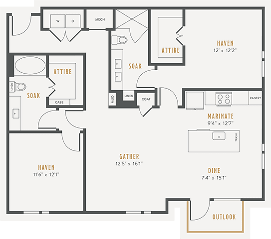 Unit 2108 4108 floor plan