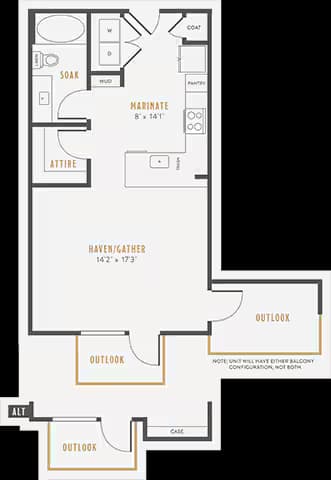 Unit 1329 3242 floor plan
