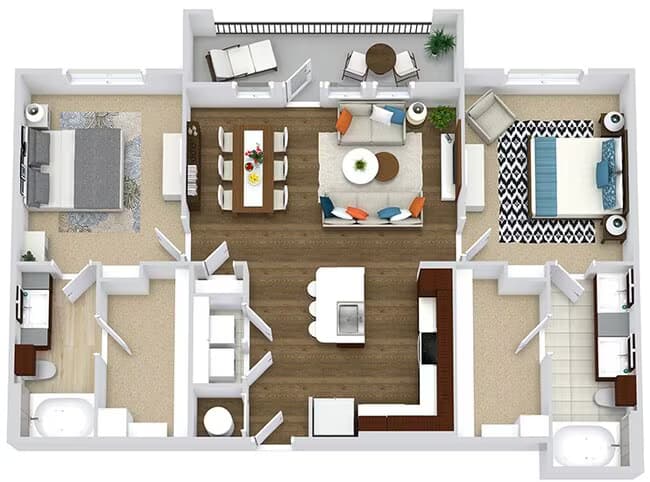 Unit 17310 3106 floor plan
