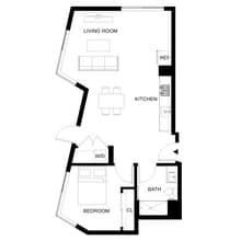 A09 The Rise-602 floor plan