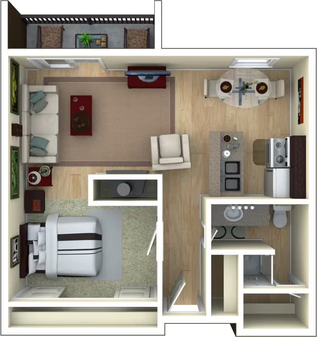 Studio Exec 3048 floor plan