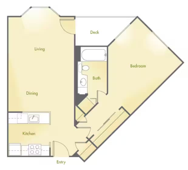 1J w/ Balcony Renovation 3 3-103 floor plan