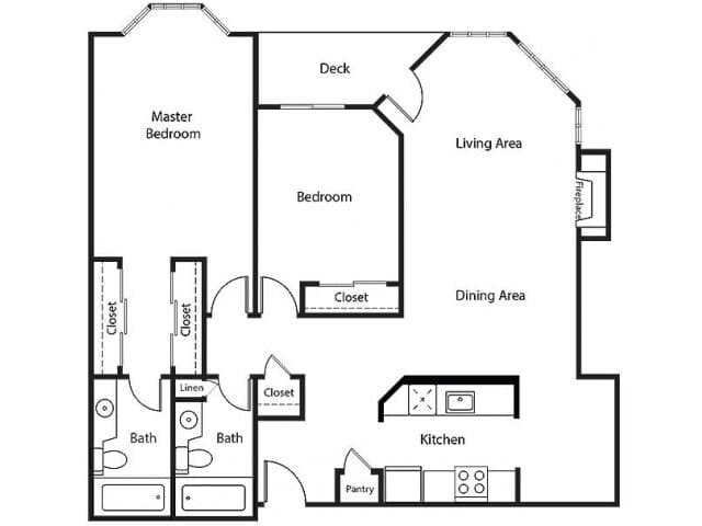 2C w/ Balcony Renovation 3 8-319 floor plan