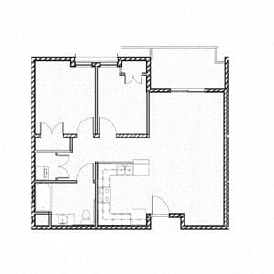 2 Bedroom 343 floor plan