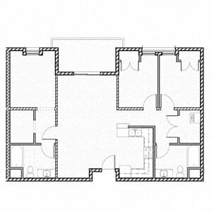 3 Bedroom 329 floor plan