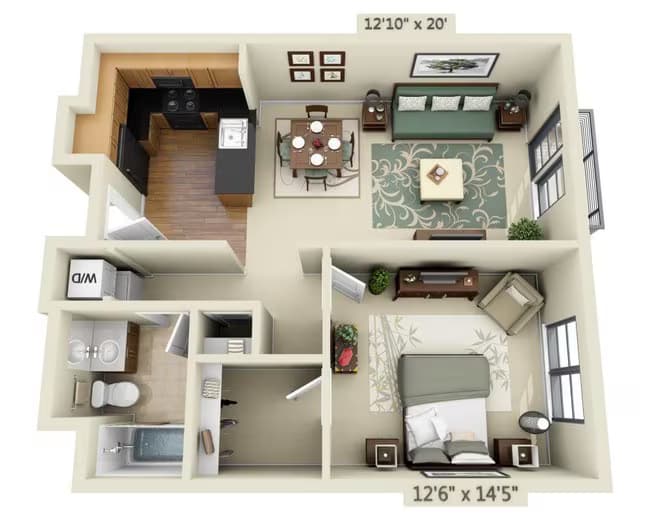 Alta Plaza A1C 528 floor plan