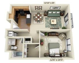 Alta Plaza A1C 449 floor plan