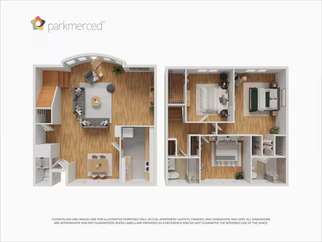 3 Bed 2.5 Bath TH floor plan