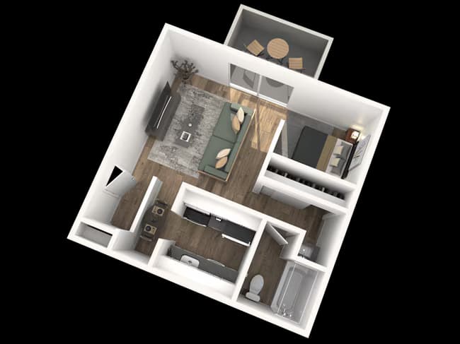 Residence 1 105-04 floor plan