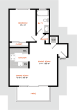 Plan 1A 203 floor plan