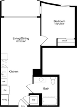 1B - Curved 2-325 floor plan