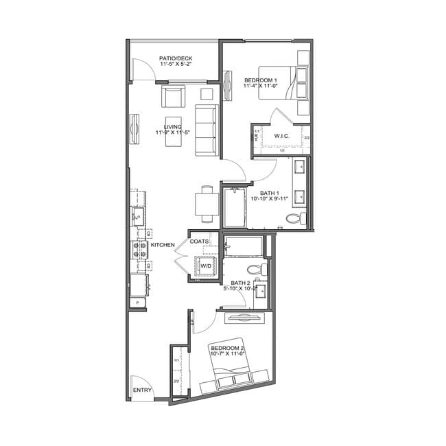 Plan B1 640 floor plan