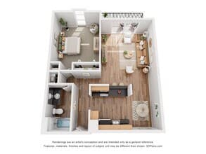 1x1 A 103 floor plan