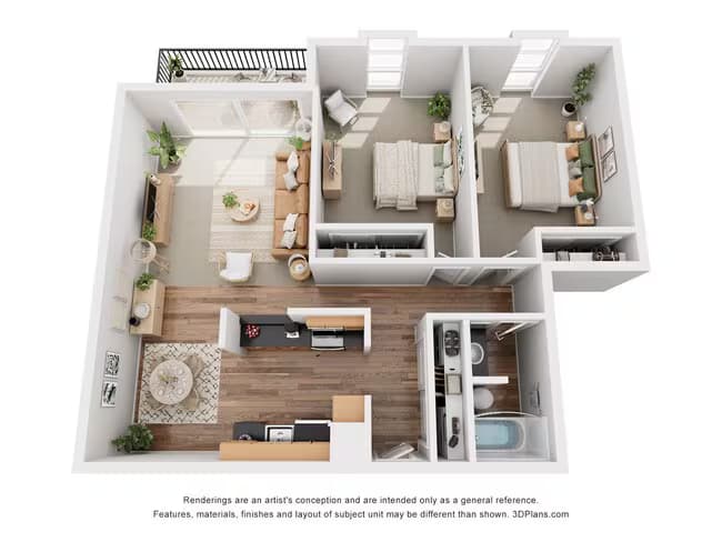 2x1 AL 117 floor plan