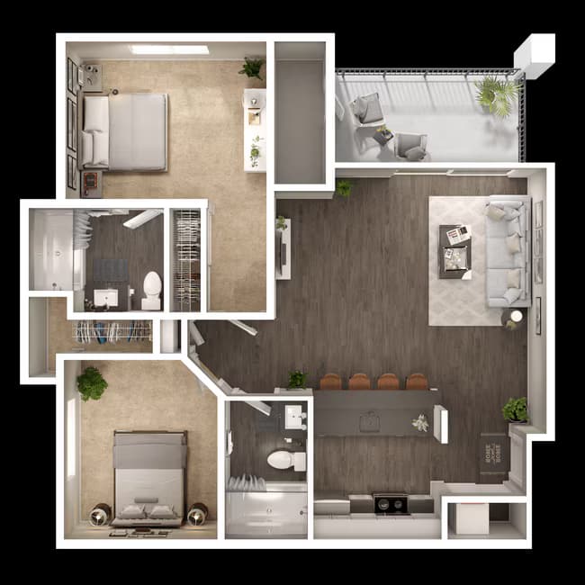 B2B 1-322 floor plan